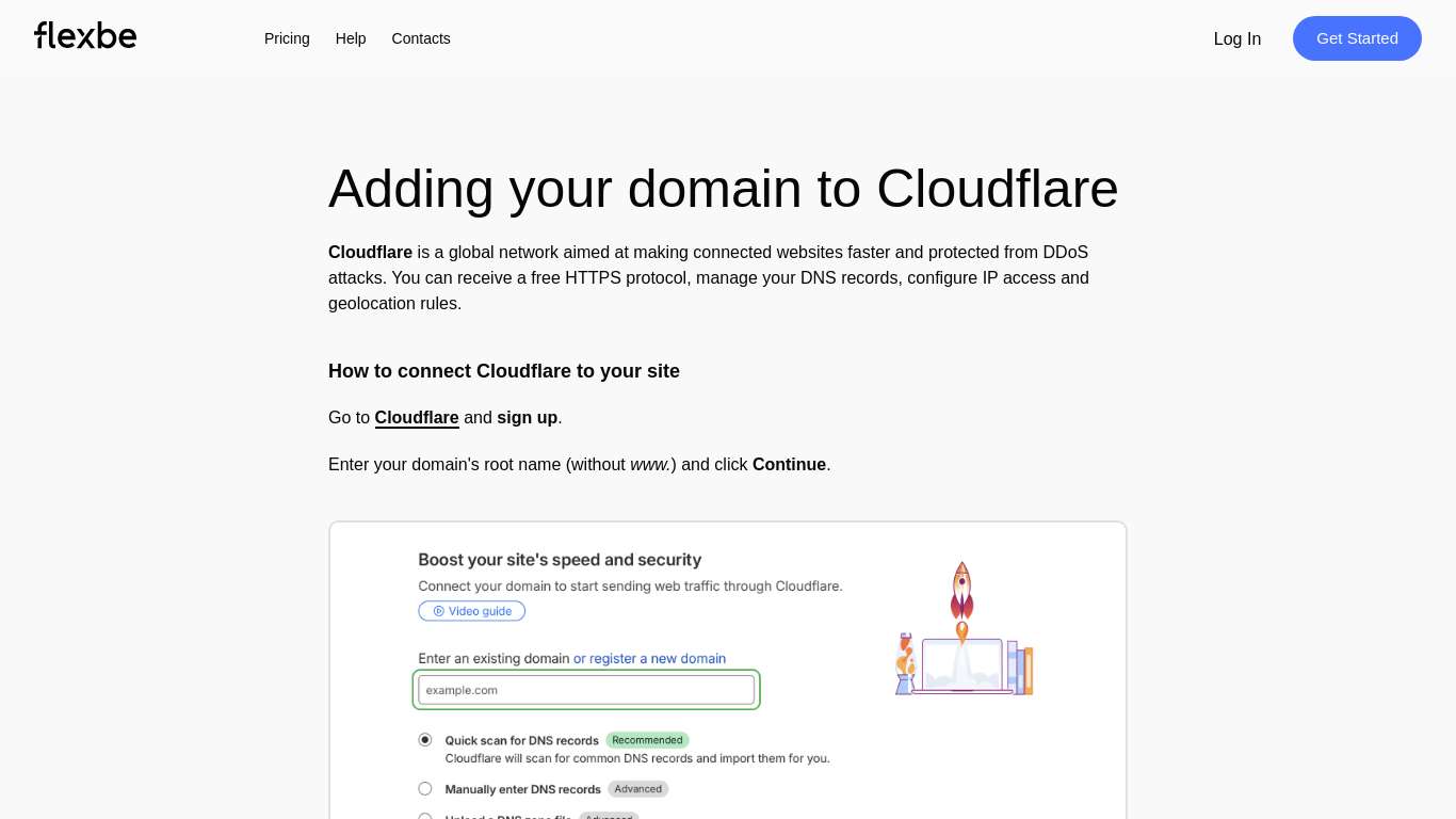 Adding your domain to Cloudflare