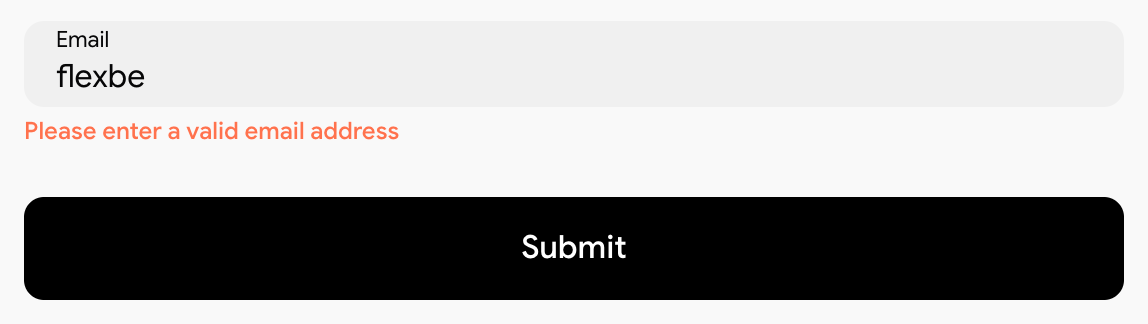 An example of a simple HTML field